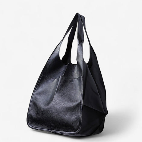 Elvara Handtasche aus Leder im Oversized Design mit mehreren Fächern und großem Innenraum