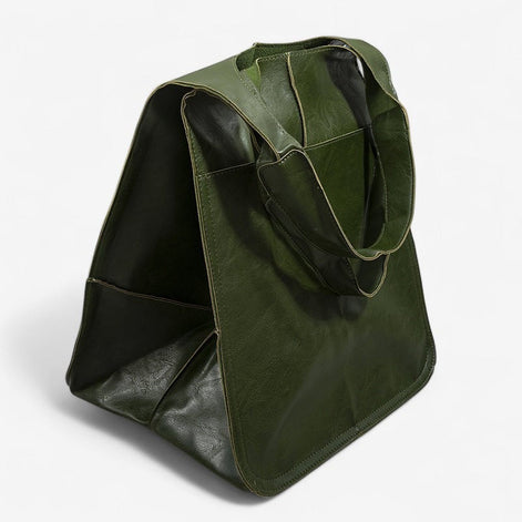 Elvara Handtasche aus Leder im Oversized Design mit mehreren Fächern und großem Innenraum