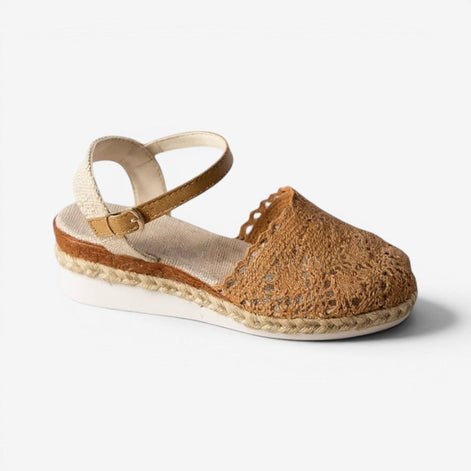 Marivelle Damen Sandalen mit Plateausohle und Verstellbarem Knöchelriemen