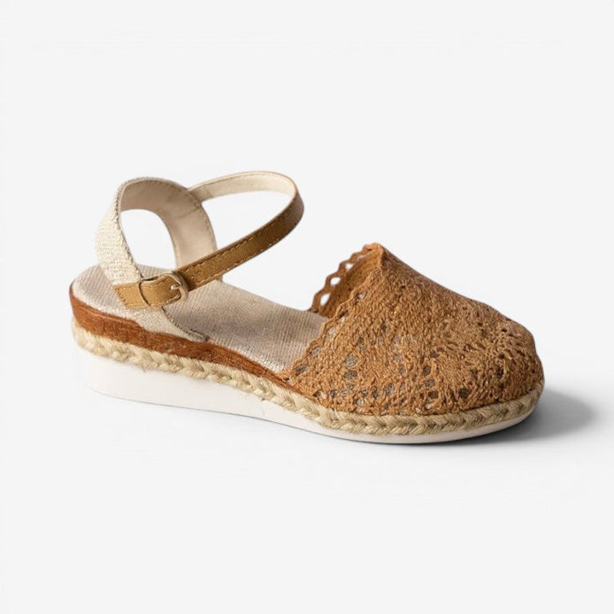 Marivelle Damen Sandalen mit Plateausohle und Verstellbarem Knöchelriemen
