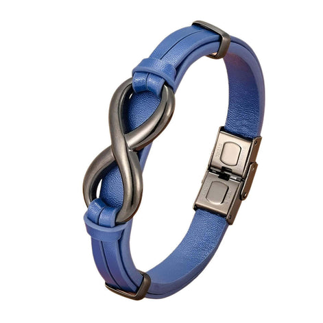 Javero Herren Armband mit Unendlichkeits Symbol und Verstellbarem Verschluss
