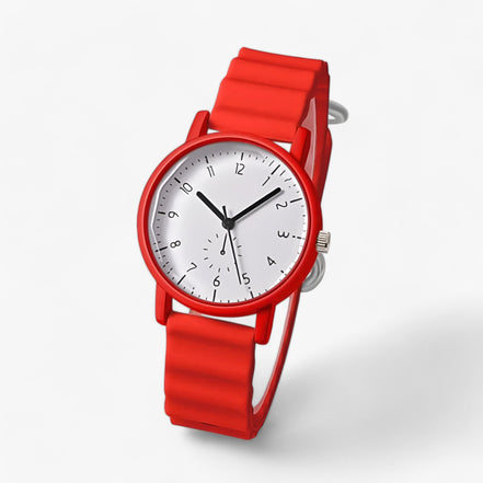 Zirella Damen Armbanduhr mit Silikonarmband und Quarzwerk