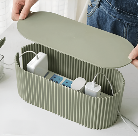 Kabelbox aus Kunststoff für Kabelorganisation