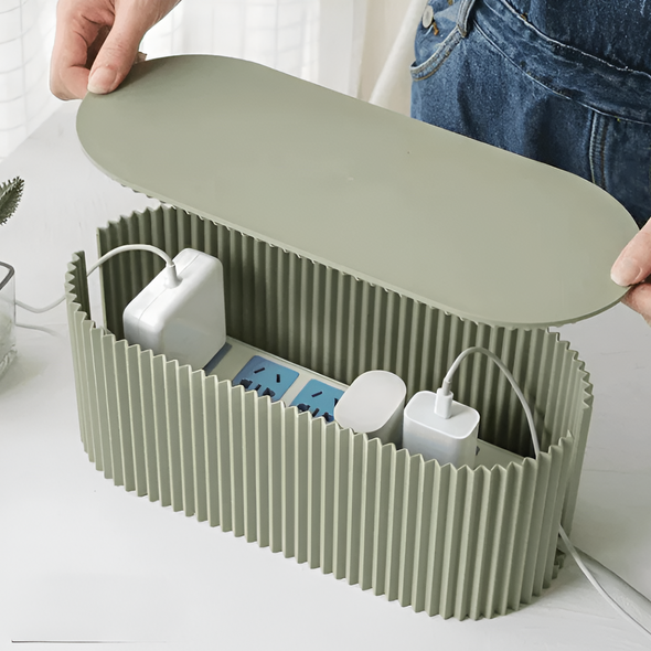 Kabelbox aus Kunststoff für Kabelorganisation