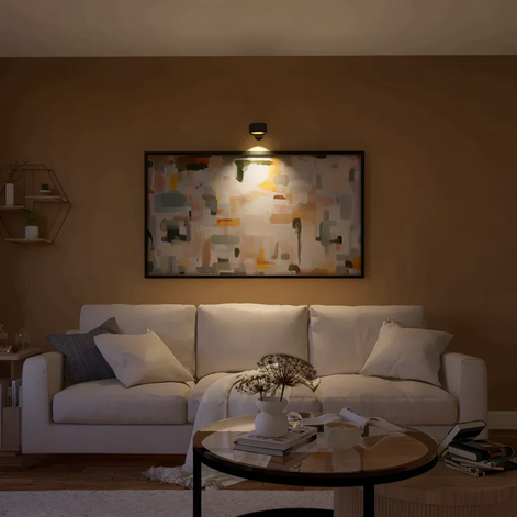 Kabellose LED-Wandleuchte Lunava für flexible Innenbeleuchtung
