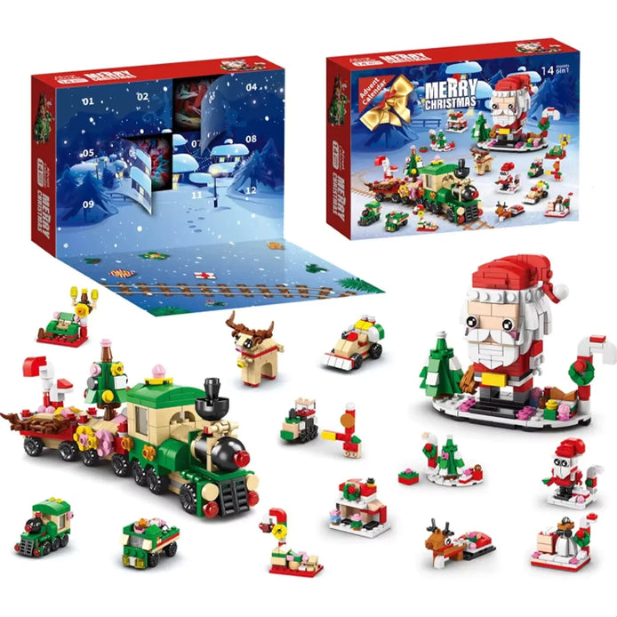 Klemmbausteine Adventskalender mit 12 Bausätzen – Baunovella