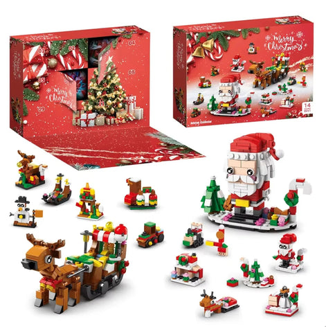 Klemmbausteine Adventskalender mit 12 Bausätzen – Baunovella