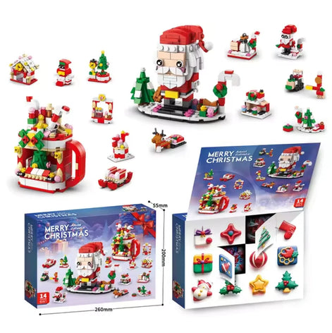 Klemmbausteine Adventskalender mit 12 Bausätzen – Baunovella