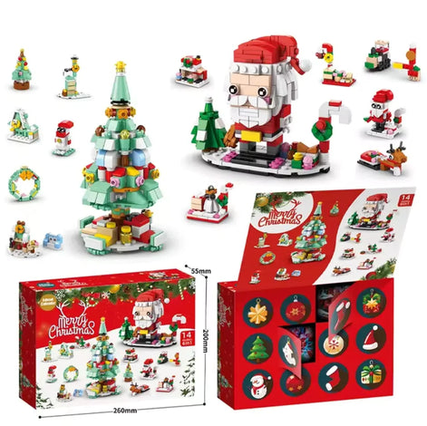 Klemmbausteine Adventskalender mit 12 Bausätzen – Baunovella