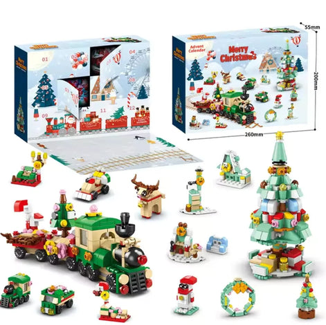 Klemmbausteine Adventskalender mit 12 Bausätzen – Baunovella