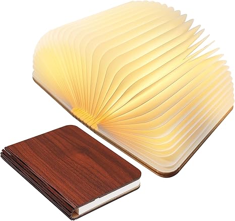 LED-Buchlampe im faltbaren Design für stimmungsvolle Innenbeleuchtung