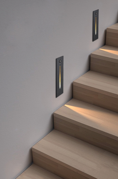 LED-Eckwandeinbauleuchte für moderne Innenräume