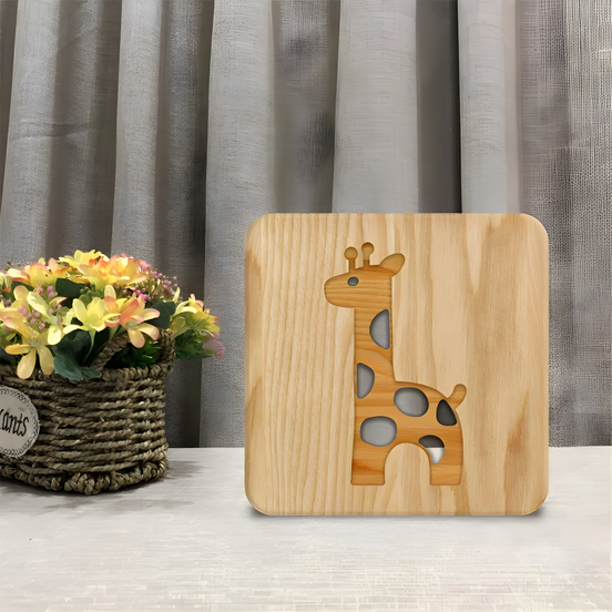 LED-Nachttischlampe mit Giraffenmotiv für Kinderzimmer