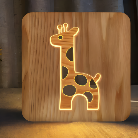 LED-Nachttischlampe mit Giraffenmotiv für Kinderzimmer