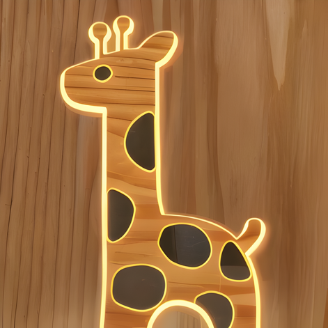 LED-Nachttischlampe mit Giraffenmotiv für Kinderzimmer
