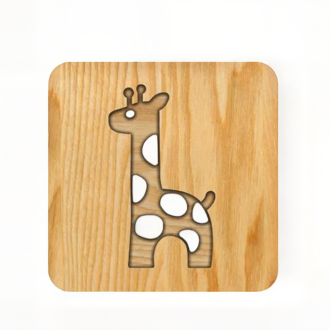LED-Nachttischlampe mit Giraffenmotiv für Kinderzimmer
