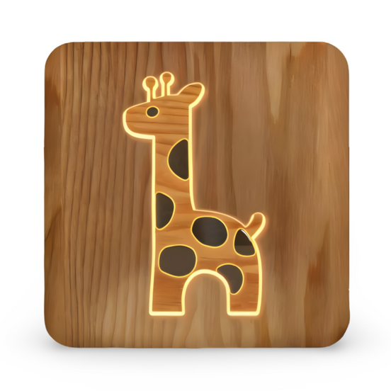 LED-Nachttischlampe mit Giraffenmotiv für Kinderzimmer