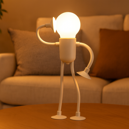 LED-Tischlampe mit flexiblem Design und warmem Licht