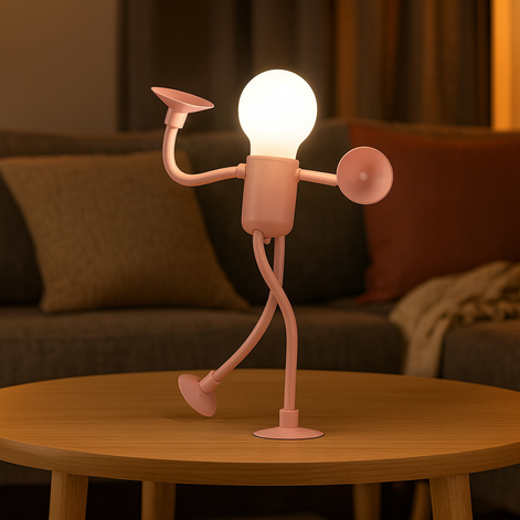LED-Tischlampe mit flexiblem Design und warmem Licht