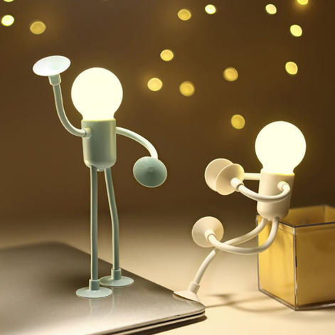 LED-Tischlampe mit flexiblem Design und warmem Licht