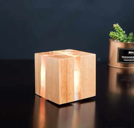 Lignaro Crackle Wandleuchte – Künstlerische Lichtakzente aus Holz