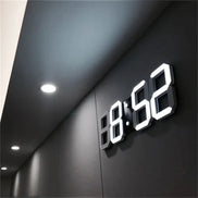 Luminora 3D LED Wanduhr – Dimmbar, modern, mit Fernbedienung