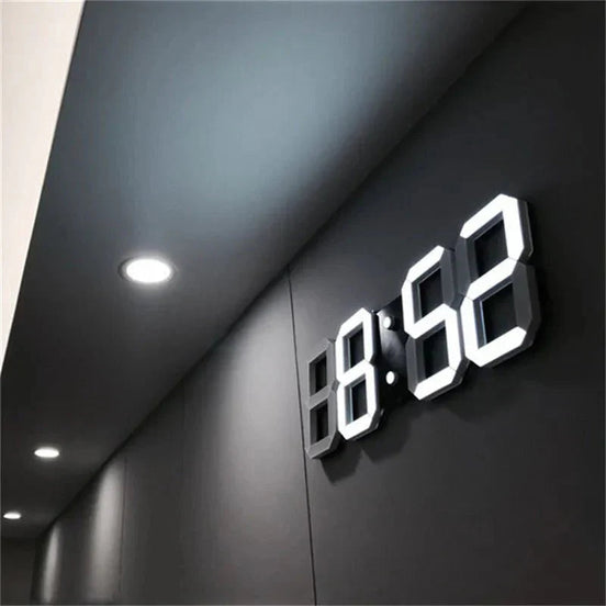 Luminora 3D LED Wanduhr – Dimmbar, modern, mit Fernbedienung