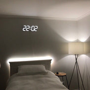 Luminora 3D LED Wanduhr – Dimmbar, modern, mit Fernbedienung