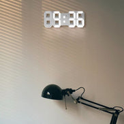 Luminora 3D LED Wanduhr – Dimmbar, modern, mit Fernbedienung