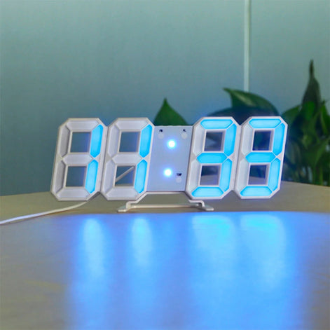 Luminora 3D LED Wanduhr – Dimmbar, modern, mit Fernbedienung
