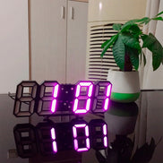 Luminora 3D LED Wanduhr – Dimmbar, modern, mit Fernbedienung