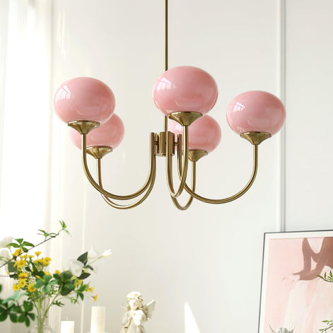 Lumoria Deckenleuchte – Moderne Glaspendelleuchte mit sanftem Wellen-Design