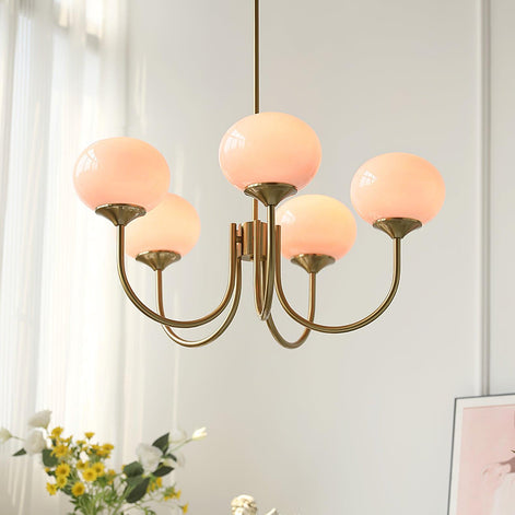 Lumoria Deckenleuchte – Moderne Glaspendelleuchte mit sanftem Wellen-Design