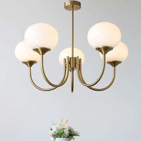 Lumoria Deckenleuchte – Moderne Glaspendelleuchte mit sanftem Wellen-Design