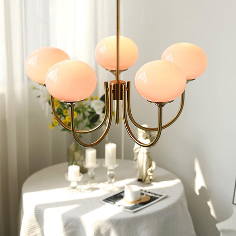 Lumoria Deckenleuchte – Moderne Glaspendelleuchte mit sanftem Wellen-Design