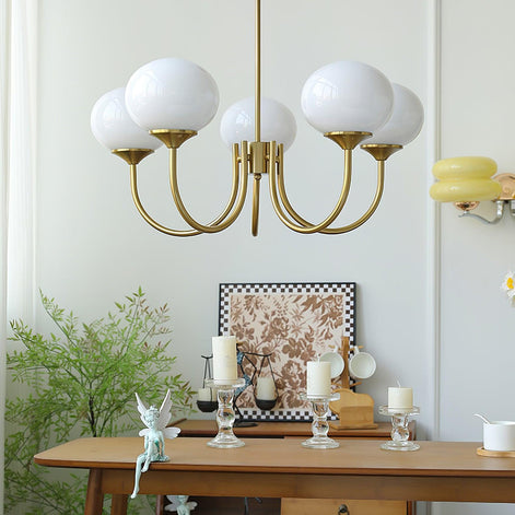 Lumoria Deckenleuchte – Moderne Glaspendelleuchte mit sanftem Wellen-Design