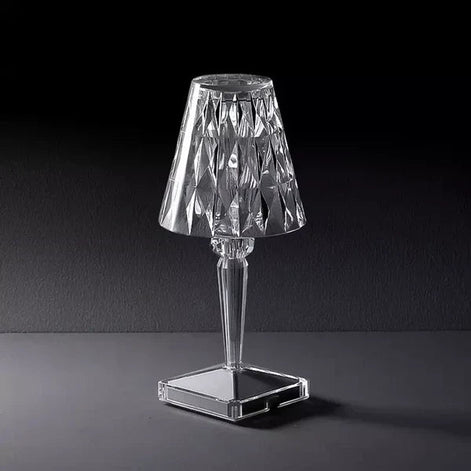 Lunara LED-Tischleuchte – Kristalleffekt mit kabelloser Touch-Steuerung