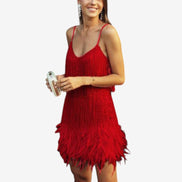 Lunaria Kleid – Damen Minikleid mit V-Ausschnitt, ärmellos und Polyester