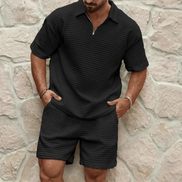 Solviero Herren 2-teiliges Set mit T-Shirt und Shorts