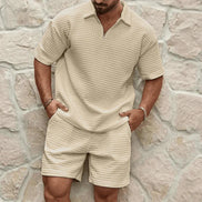 Solviero Herren 2-teiliges Set mit T-Shirt und Shorts