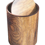 Mülleimer mit Swing-Deckel in Holzoptik