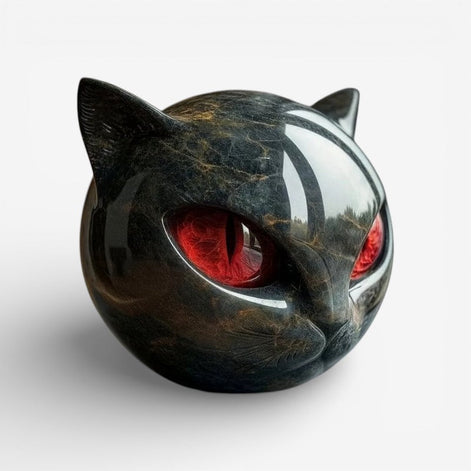Mini Katzenfigur – Dekorative Skulptur für Tisch und Regal