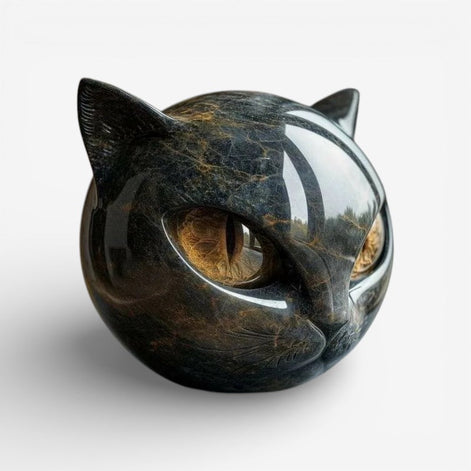 Mini Katzenfigur – Dekorative Skulptur für Tisch und Regal