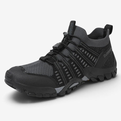 Niedrige Wanderschuhe mit elastischer Schnellschnürung und Profilsohle – Teravon