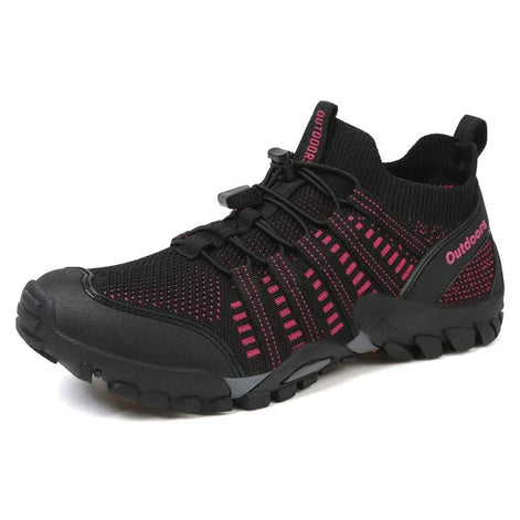 Niedrige Wanderschuhe mit elastischer Schnellschnürung und Profilsohle – Teravon