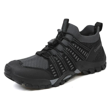 Niedrige Wanderschuhe mit elastischer Schnellschnürung und Profilsohle – Teravon