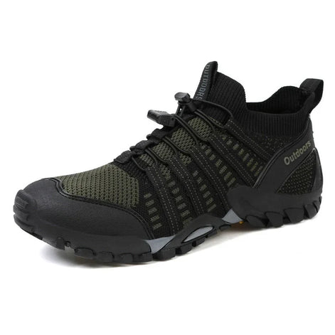 Niedrige Wanderschuhe mit elastischer Schnellschnürung und Profilsohle – Teravon