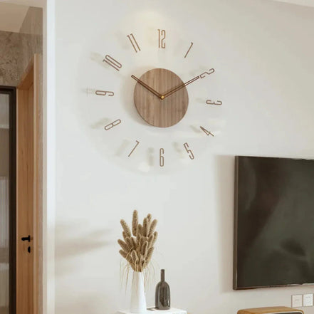 **Nordic Glass Wall Clock Yara – Minimalist Elegance for Every Space** 11