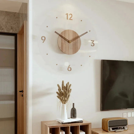 **Nordic Glass Wall Clock Yara – Minimalist Elegance for Every Space** 8
