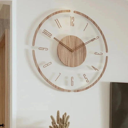 **Nordic Glass Wall Clock Yara – Minimalist Elegance for Every Space** 9